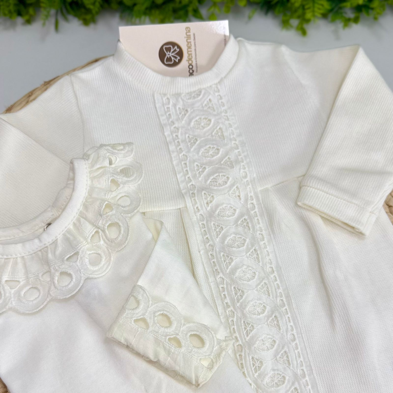 Macacão com Body Cecília Off-White - Imagem 3