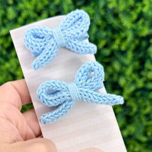 Laço La Belle no Bico de Pato Azul