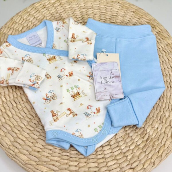 Pijama Azul Claro P/ Prematuro — imagem 1
