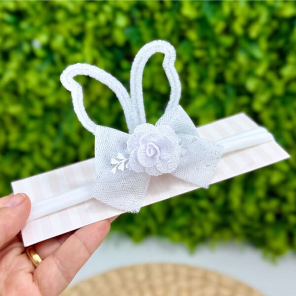 Tiara Coelhinha da Páscoa Branca — imagem 1