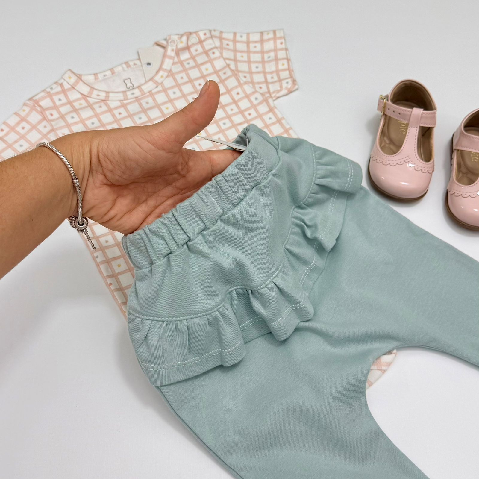 Conjunto Body e Calça Verde Mini & CO® - Imagem 2