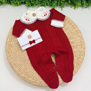 Saída Maternidade Vermelha Body Cerejinha