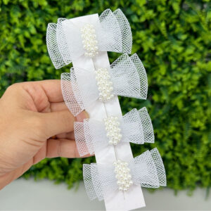 Laço Bico de Pato Crinol Branco