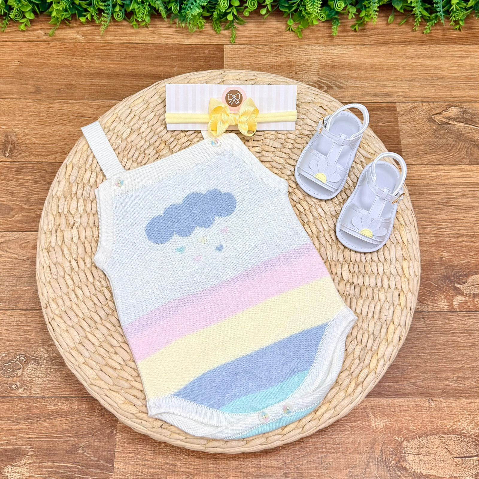 Jardineira Nuvem de Algodão