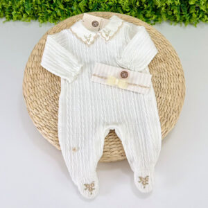 Pijama Sofia Branco Golinha Bordada