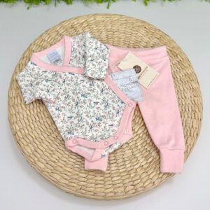 Pijama Rosa Floral P/ Prematuro