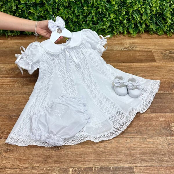 Vestido Batizado Renda Paraibana — imagem 1