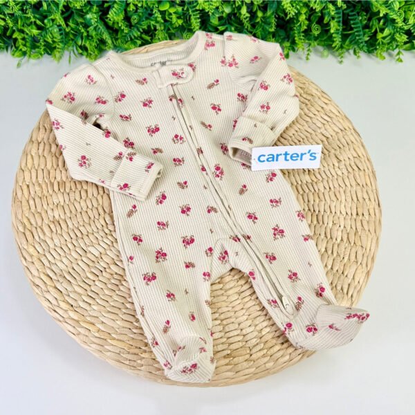 Pijama Carters® Bege Floral — imagem 1