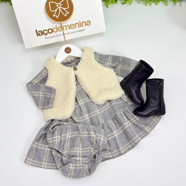 Vestido Baby Elegance Xadrez — imagem 1