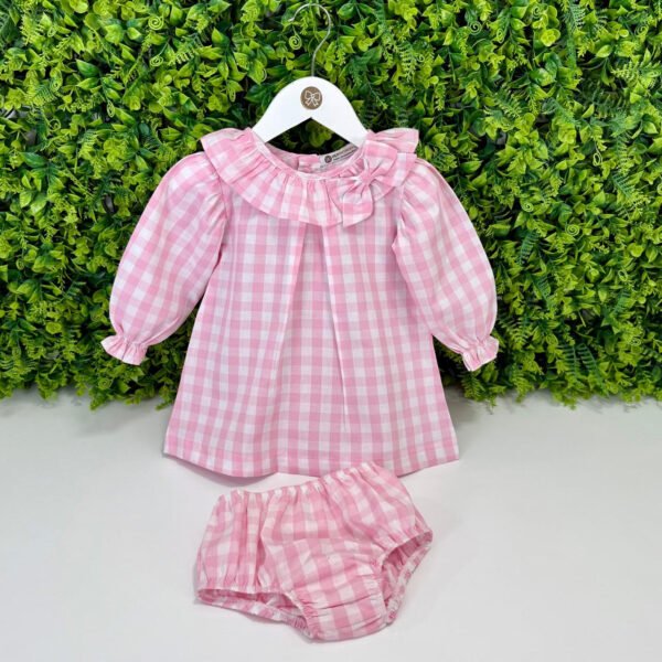 Vestido Charlote Xadrez Rosa — imagem 2