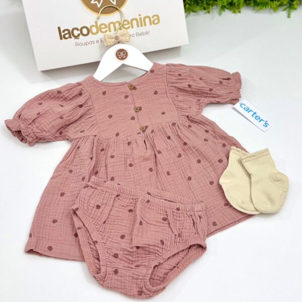 Vestido Carters® Rosa Chá — imagem 1
