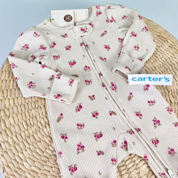 Pijama Carters® Bege Floral — imagem 2