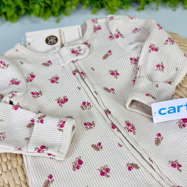 Pijama Carters® Bege Floral — imagem 3