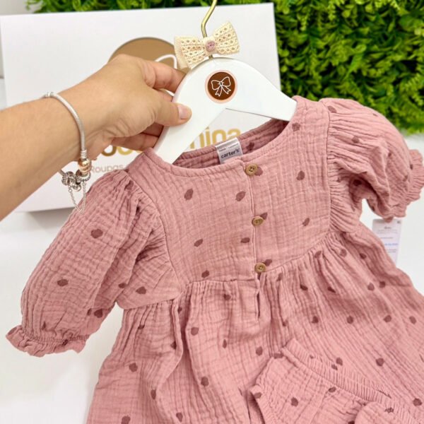 Vestido Carters® Rosa Chá — imagem 3
