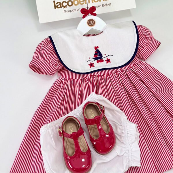 Vestido Náutica Clássico Listrado — imagem 3