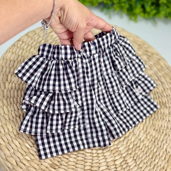 Conjunto Body Cerejinha Xadrez — imagem 3