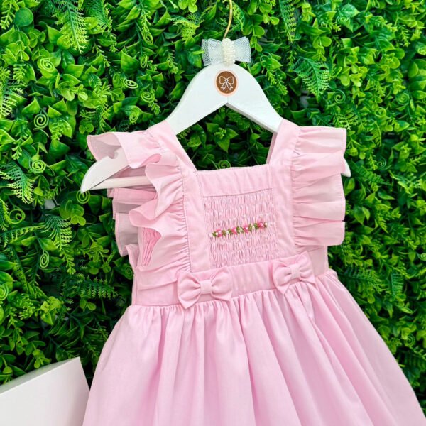 Vestido Celine Rosa Bordado Rococó — imagem 2