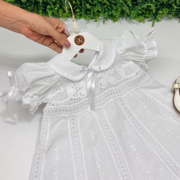 Vestido Batismo Nesga Fina — imagem 2