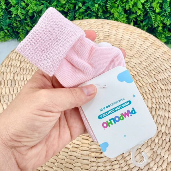 Meia Básica Pimpolho® Rosa — imagem 1