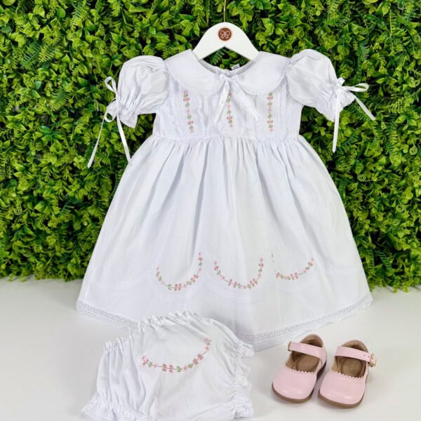 Vestido Batismo Lara Renda Paraibana — imagem 1