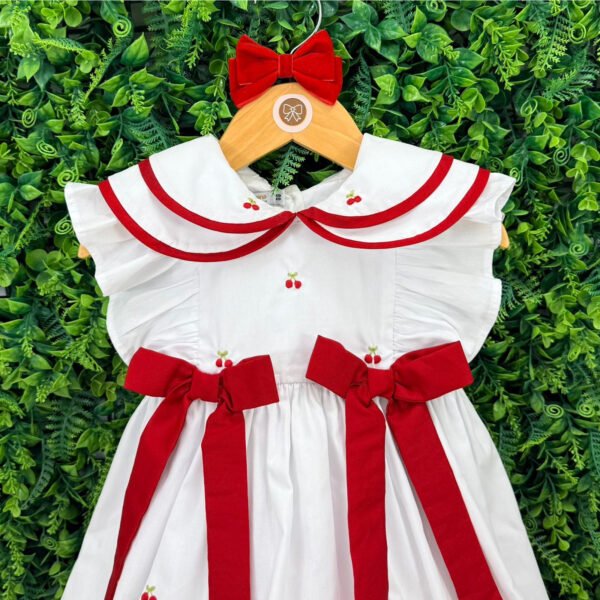Vestido Golinha Dupla Cerejinha (Encomenda) — imagem 2