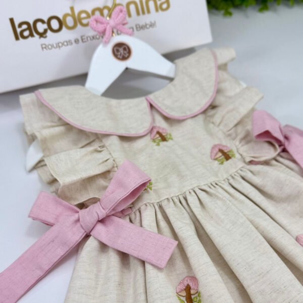 Vestido Cogumelos Rosa — imagem 3