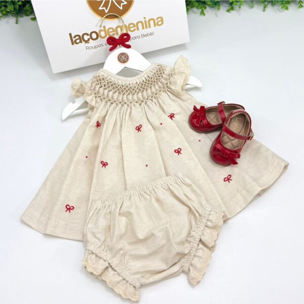 Vestido Casa de Abelha Laço Vermelho — imagem 1