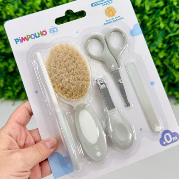 Kit Primeiros Cuidados Bebê Cinza — imagem 1
