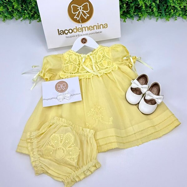 Vestido Três Ordens Amarelo — imagem 1