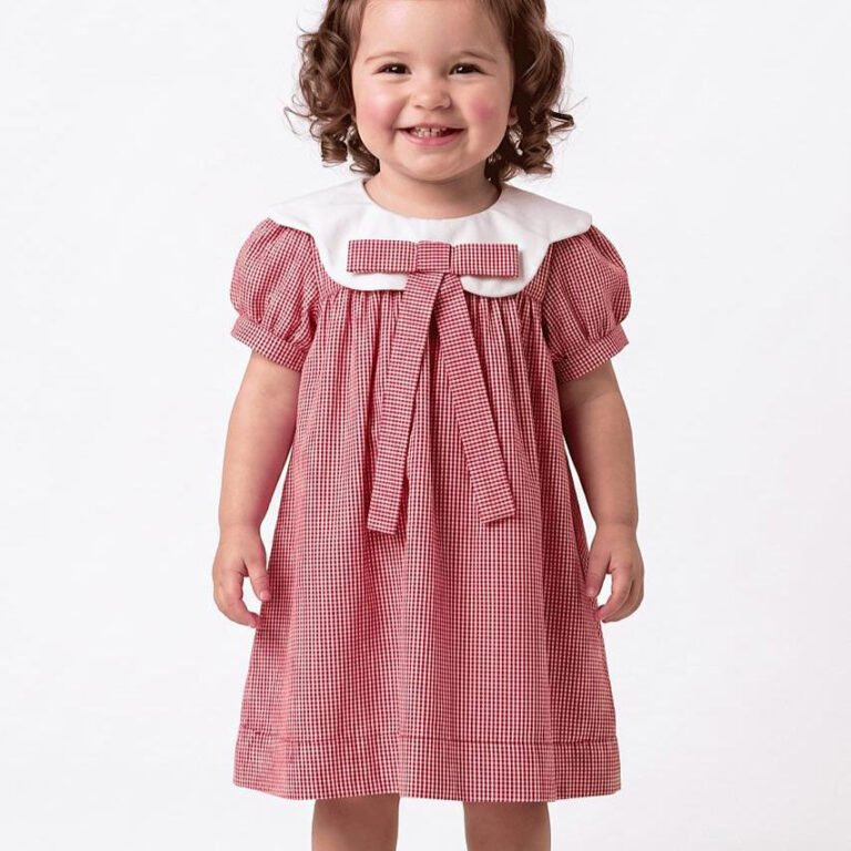 Vestido Larissa Xadrez Vermelho