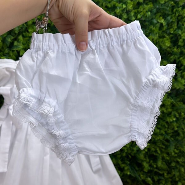 Vestido Sofia Branco Renda Paraibana com Calcinha — imagem 3