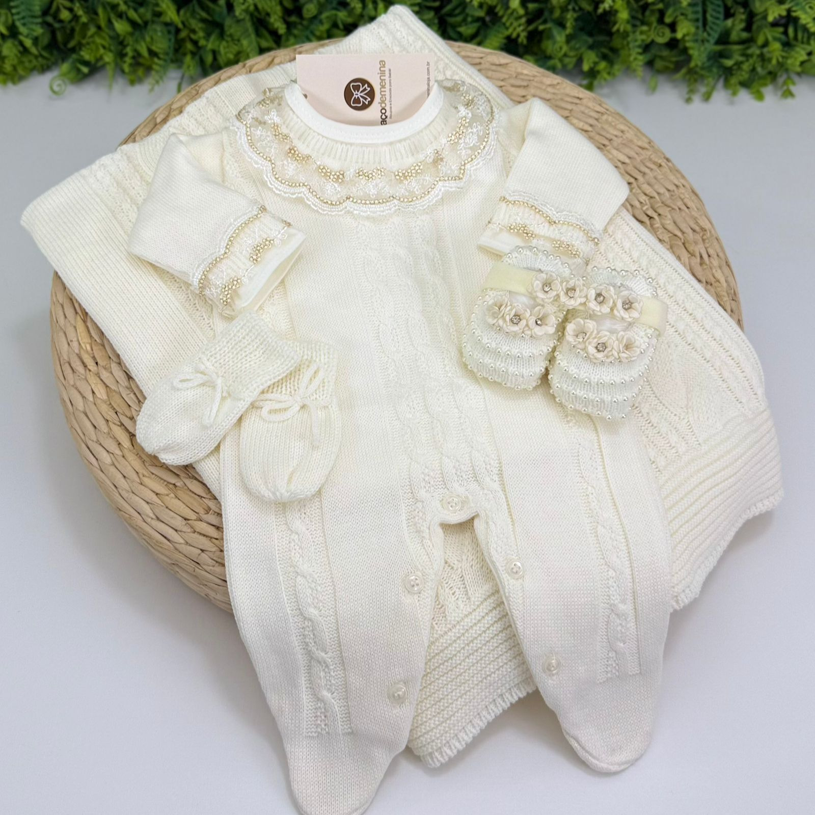 Saída Maternidade Beatriz Off-White