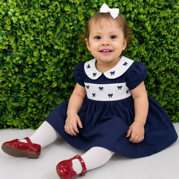 Vestido Íris Azul Marinho — imagem 1