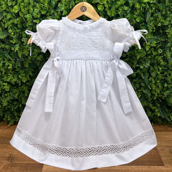 Vestido Sofia Branco Renda Paraibana com Calcinha — imagem 1