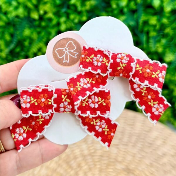 Par de Lacinhos Vermelho — imagem 1