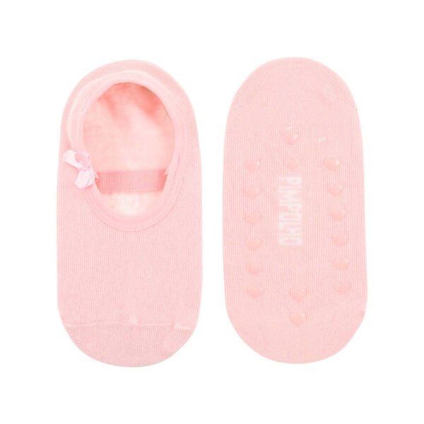 Meia Sapatilha Pimpolho® Antiderrapante Rosa — imagem 1