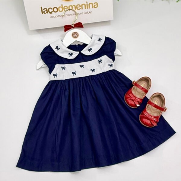 Vestido Íris Azul Marinho — imagem 2
