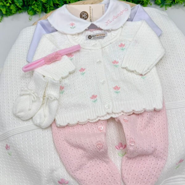 Saída Maternidade Aurora Off-White Personalizada — imagem 1