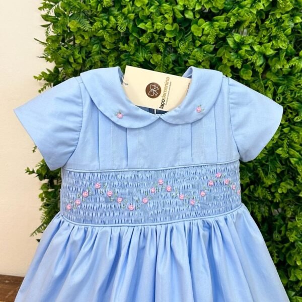 Vestido Festa Azul Claro com Rococó — imagem 1