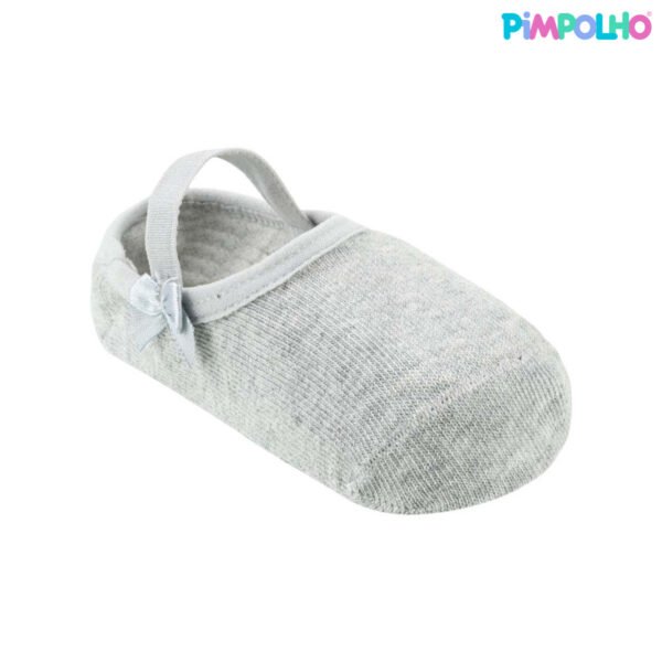 Meia Sapatilha Pimpolho® Antiderrapante Cinza — imagem 2