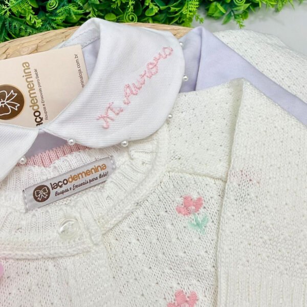 Saída Maternidade Aurora Off-White Personalizada — imagem 2