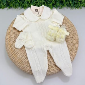 Saída Maternidade Beatriz Off-White sem Manta