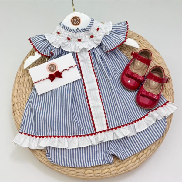 Conjunto Francis Listrado Azul — imagem 2