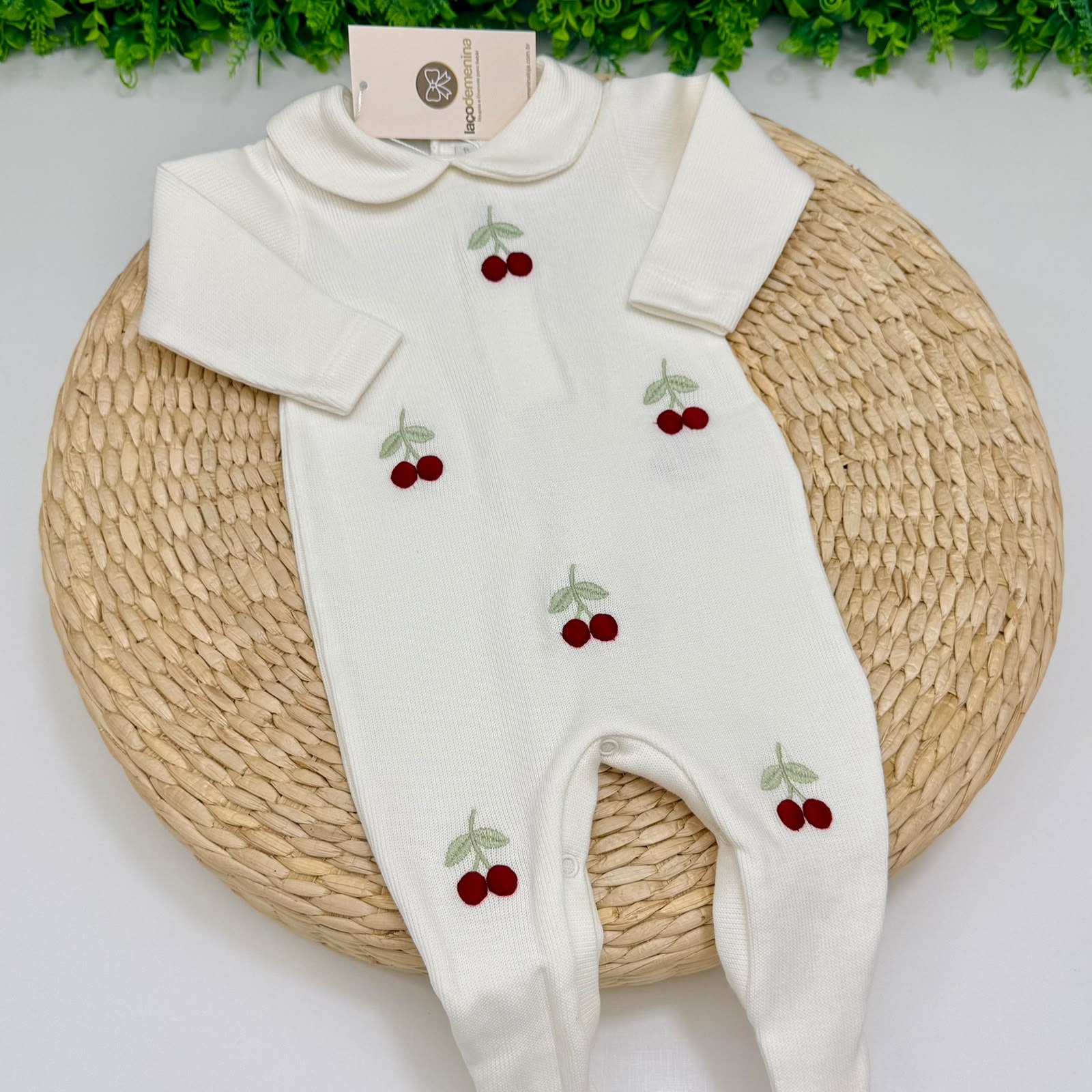 Macacão Off-White Kidstar® Cerejinha