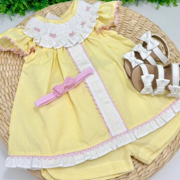 Conjunto Francis Listrado Amarelo — imagem 2