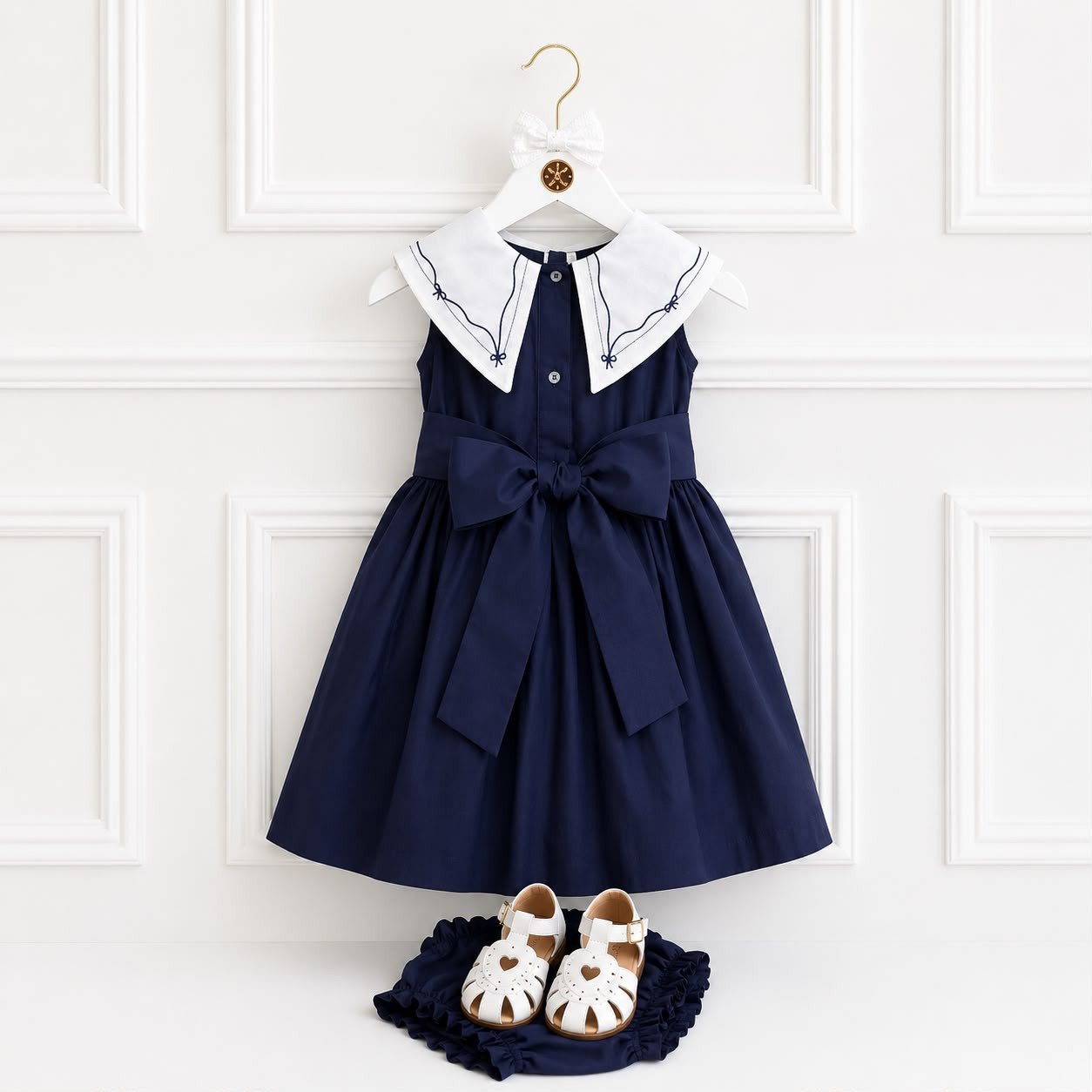Vestido Giovana Azul Marinho - Imagem 3