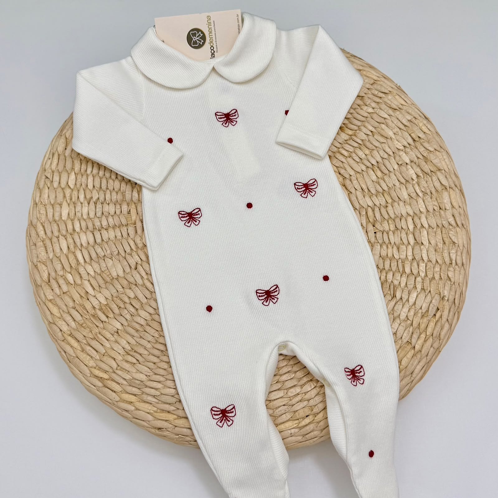 Macacão Off-White Kidstar® Lacinhos