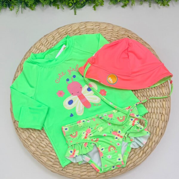 Conjunto Proteção UV Butterfly Verde — imagem 2