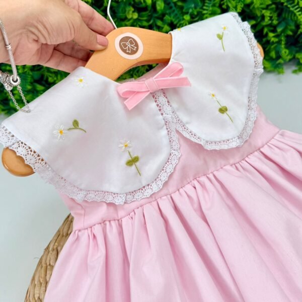 Vestido Rosa Margaridas — imagem 1