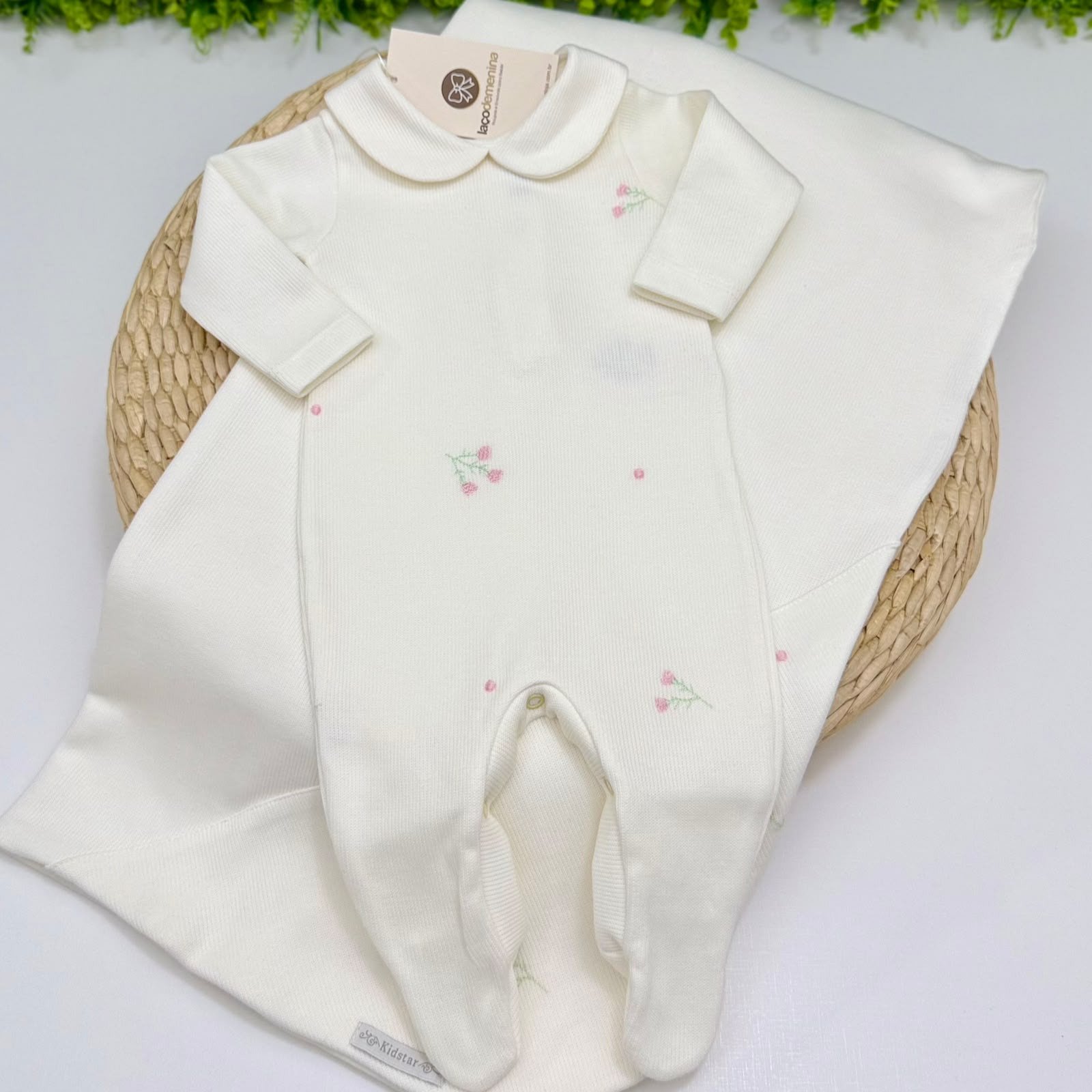 Saída Maternidade Off-White Kidstar® Flores